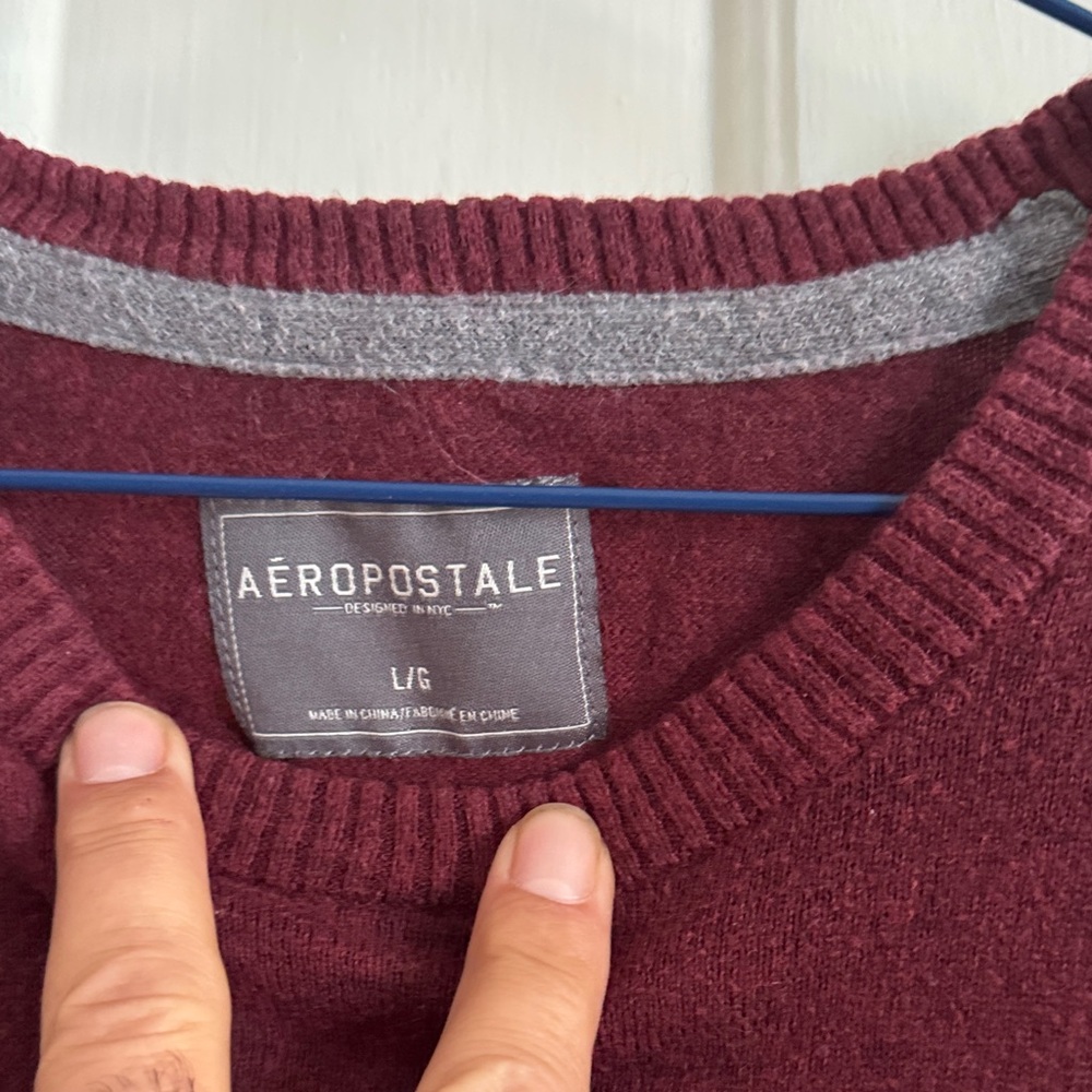 Aeropostale Maroon Knit Top